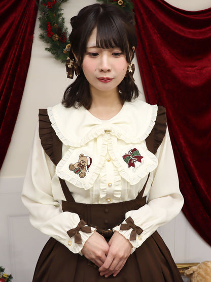 Holy Night Bear リボンブラウス ブラウン（Brown） FREE ｜Amavel（アマベル）公式サイト