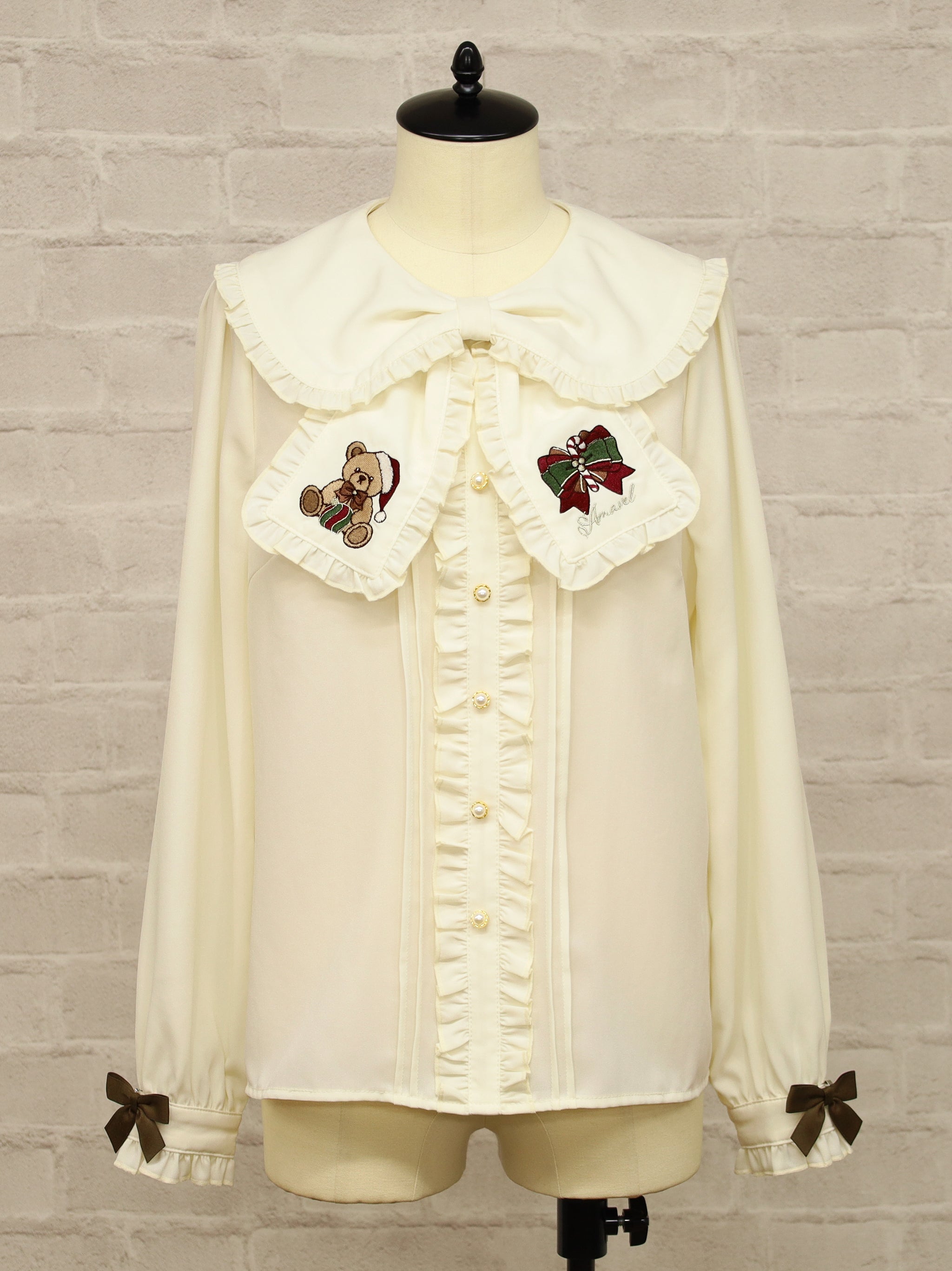 Holy Night Bear リボンブラウス ｜Amavel（アマベル）公式サイト