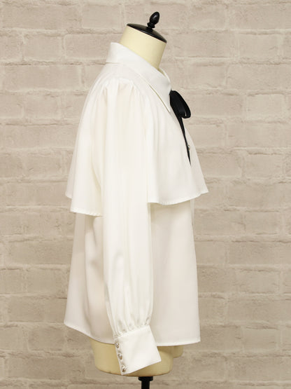 ケープ風リボンタイブラウス ｜Amavel（アマベル）公式サイト