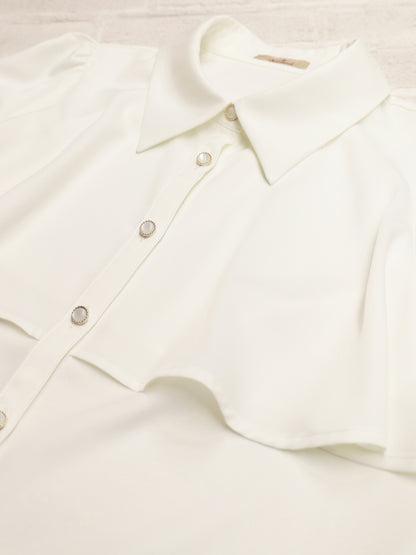 ケープ風リボンタイブラウス ｜Amavel（アマベル）公式サイト