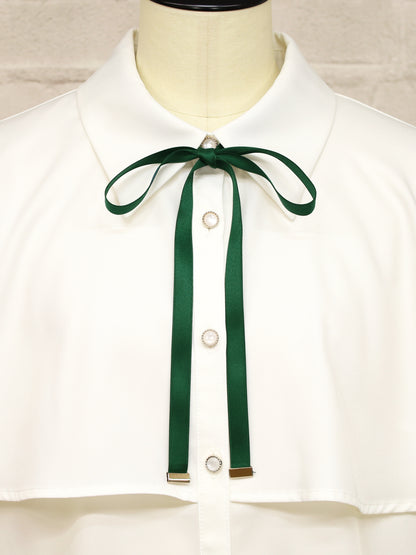 ケープ風リボンタイブラウス ｜Amavel（アマベル）公式サイト