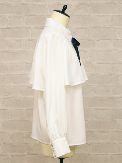 ケープ風リボンタイブラウス ｜Amavel（アマベル）公式サイト