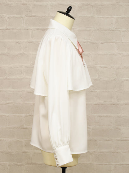 ケープ風リボンタイブラウス ｜Amavel（アマベル）公式サイト