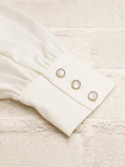 ケープ風リボンタイブラウス ｜Amavel（アマベル）公式サイト