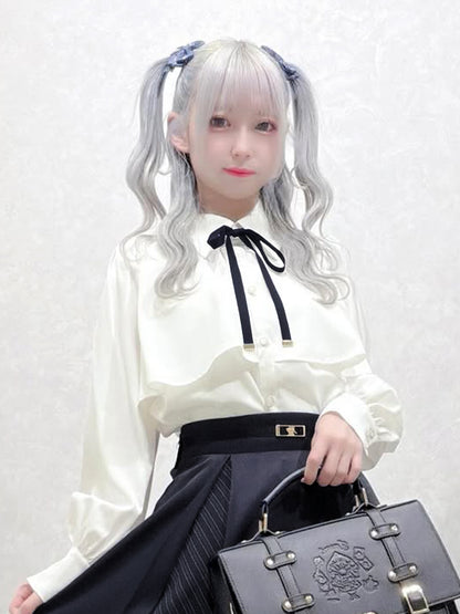 ケープ風リボンタイブラウス ネイビー（Navy） FREE ｜Amavel（アマベル）公式サイト