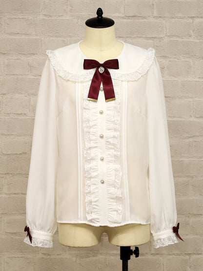 Girly Ribbon ブラウス ボルドー（Bordeaux） FREE ｜Amavel（アマベル）公式サイト