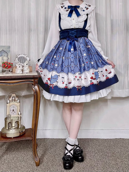 Sweet Whip プリントスカート ネイビー（Navy） FREE ｜Amavel（アマベル）公式サイト