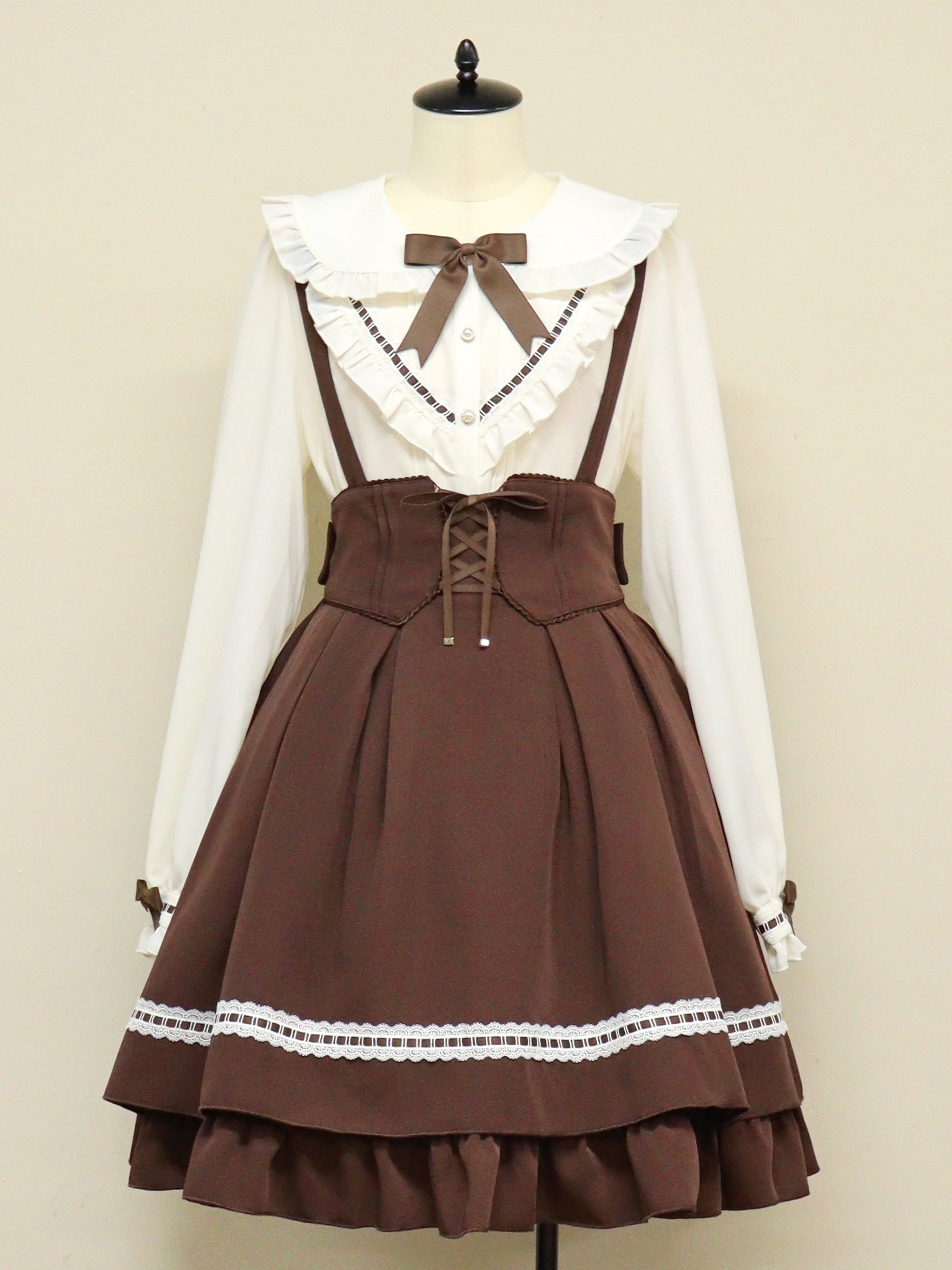 Classical Ladder Lace スカート ブラウン（Brown） FREE ｜Amavel（アマベル）公式サイト