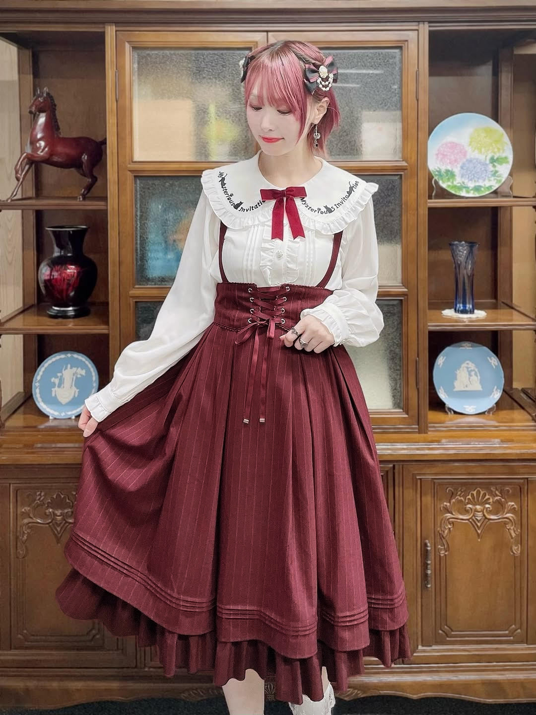 Antique Doll コルセットミドルスカート ボルドー（Bordeaux） FREE ｜Amavel（アマベル）公式サイト