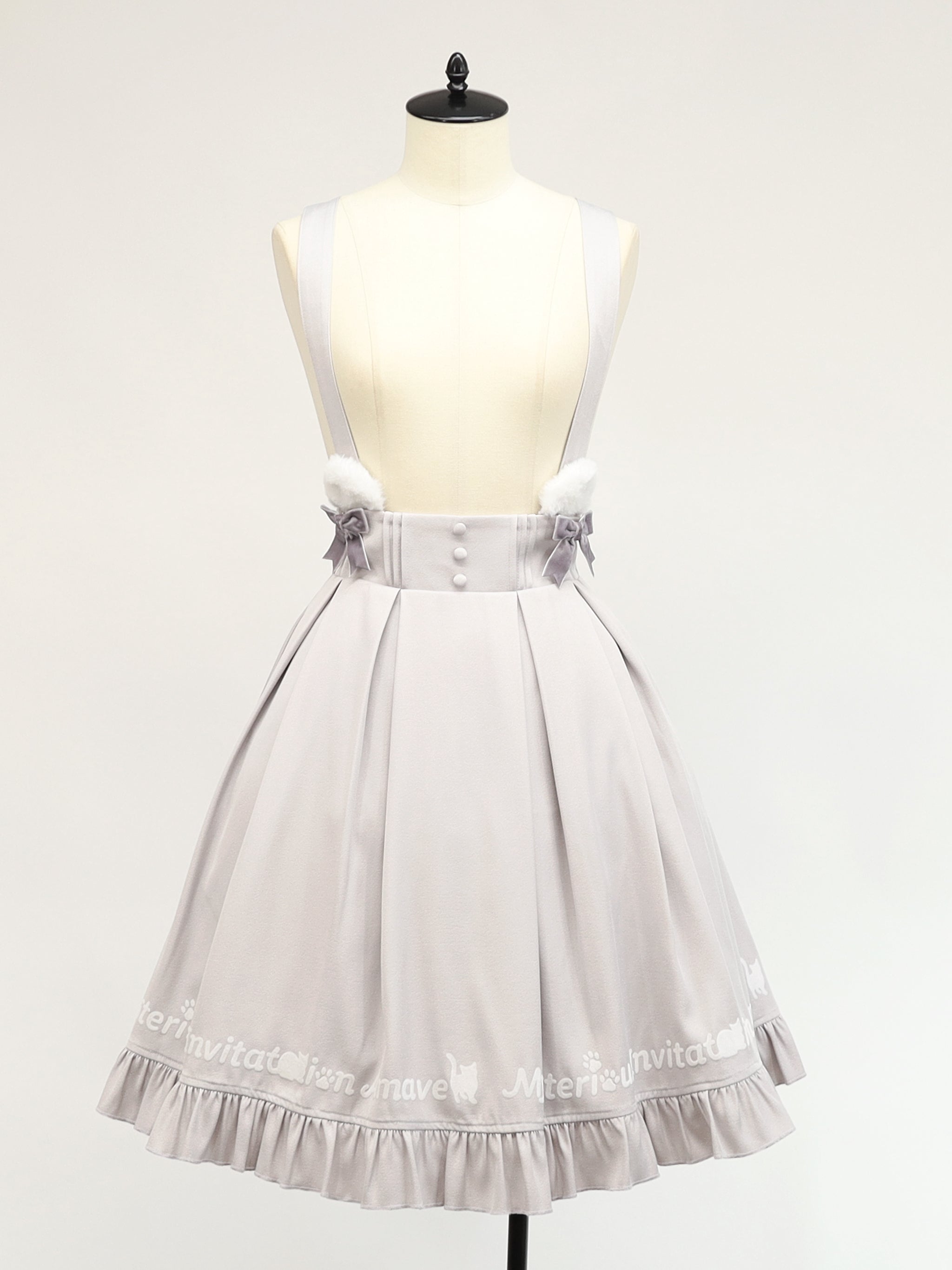 Mysterious Cat フロッキープリントスカート グレー（Gray） FREE ｜Amavel（アマベル）公式サイト