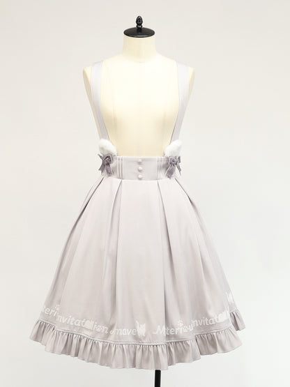 Mysterious Cat フロッキープリントスカート グレー（Gray） FREE ｜Amavel（アマベル）公式サイト