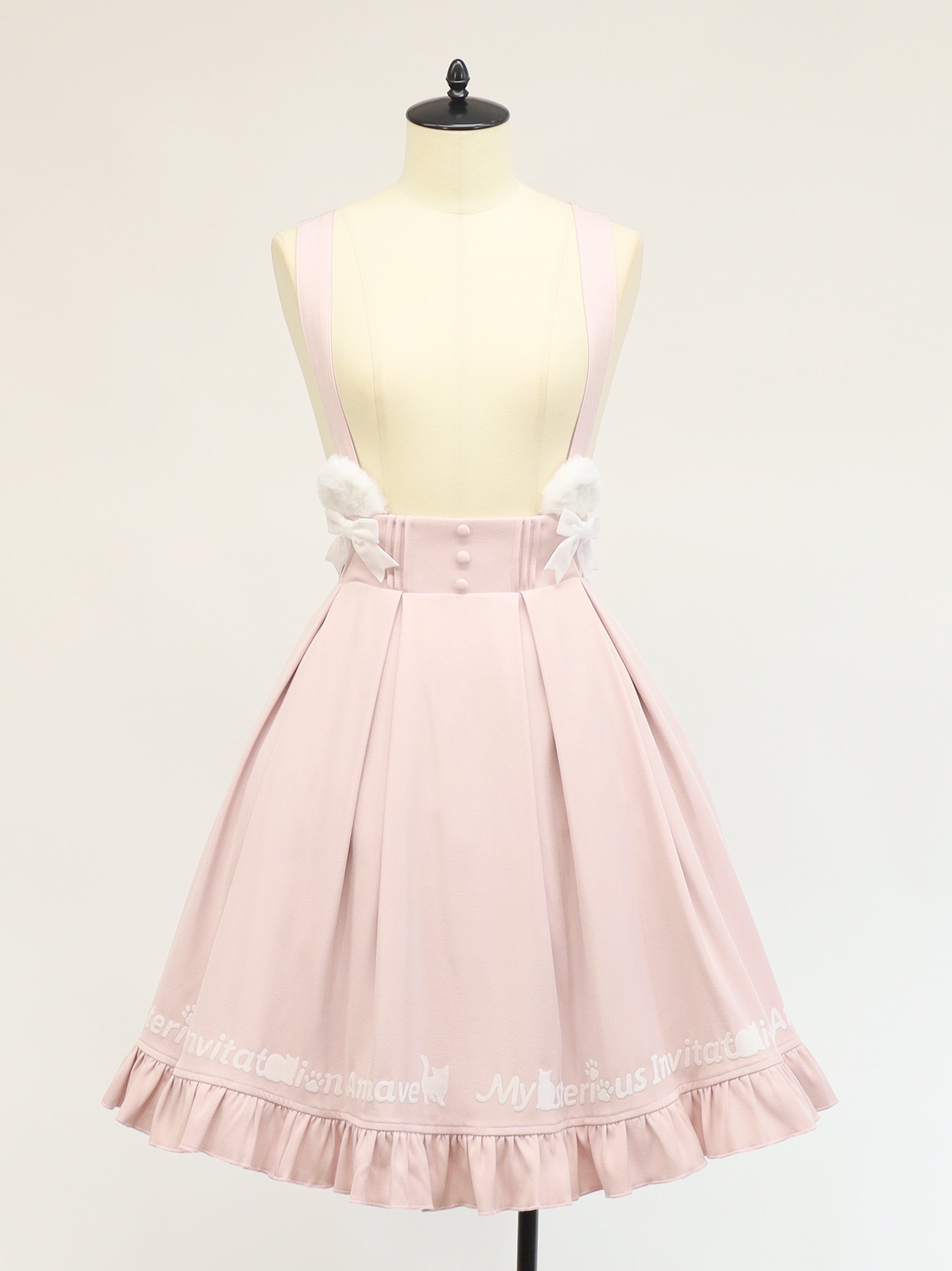 Mysterious Cat フロッキープリントスカート ピンク（Pink） FREE ｜Amavel（アマベル）公式サイト