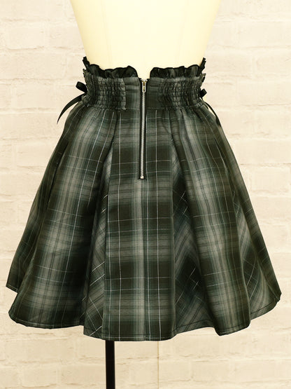 サイドレースアップはぎフレアチェックスカート ｜Amavel（アマベル）公式サイト