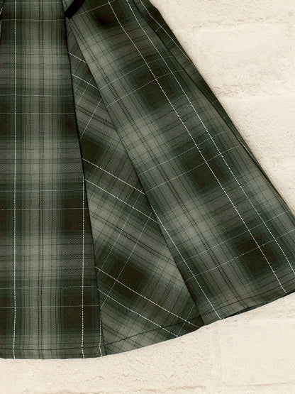 サイドレースアップはぎフレアチェックスカート ｜Amavel（アマベル）公式サイト