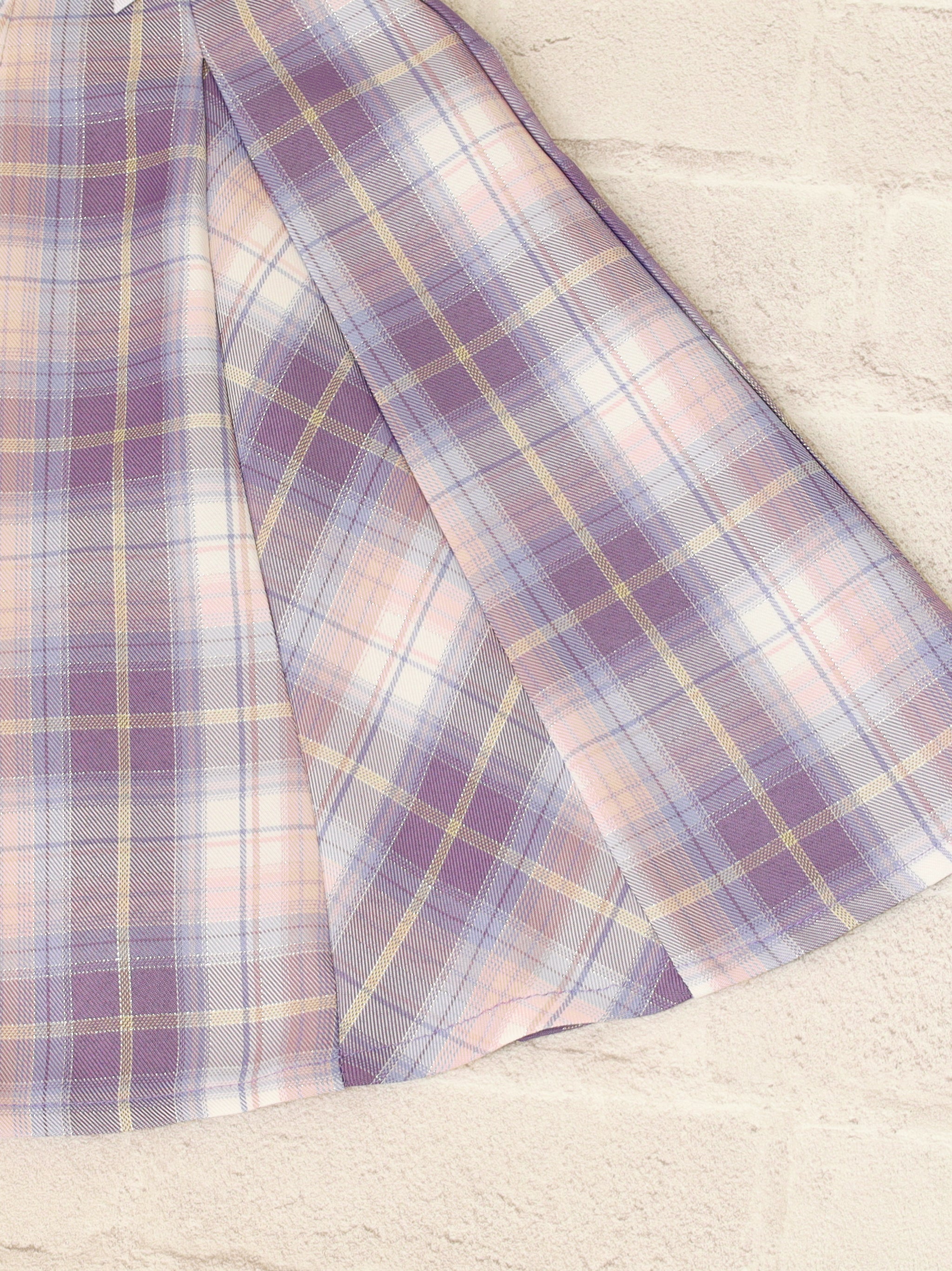 サイドレースアップはぎフレアチェックスカート ｜Amavel（アマベル）公式サイト