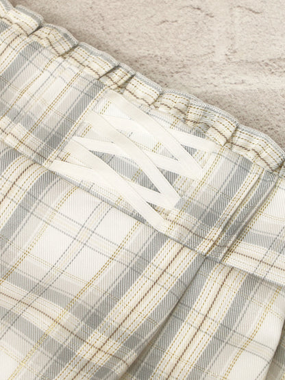 ファーポン付チェックフリルスカート ｜Amavel（アマベル）公式サイト