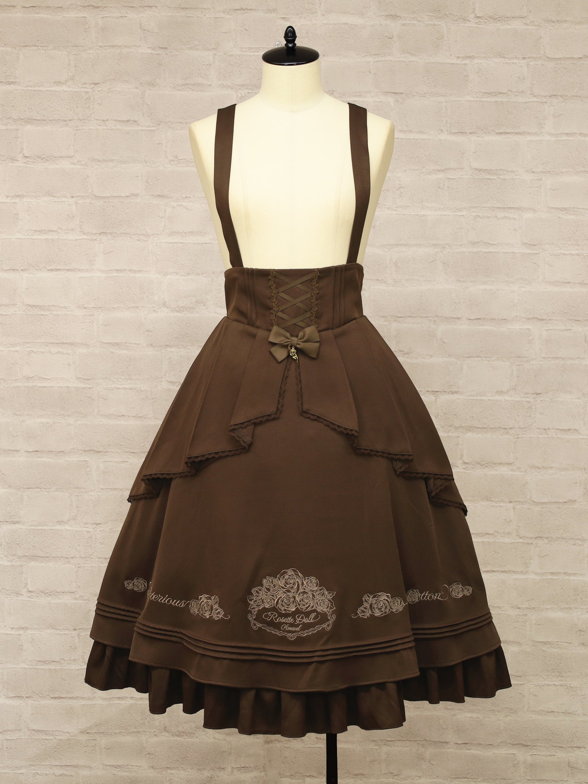 Rosette Doll ミドル丈スカート ブラウン（Brown） FREE ｜Amavel（アマベル）公式サイト