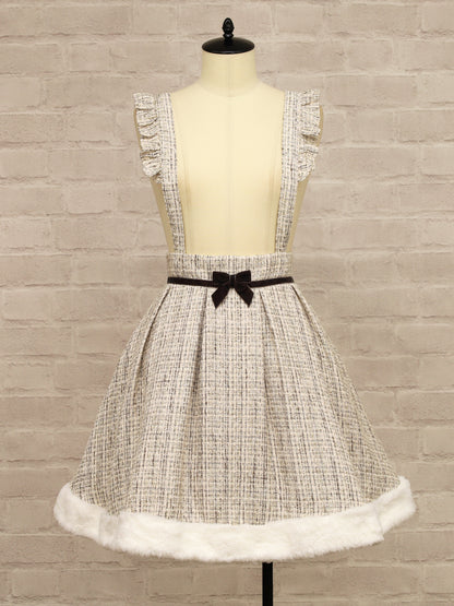 Étoile Tweed 裾ファースカート ベージュ（Beige） FREE ｜Amavel（アマベル）公式サイト