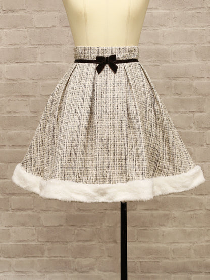 Étoile Tweed 裾ファースカート ｜Amavel（アマベル）公式サイト