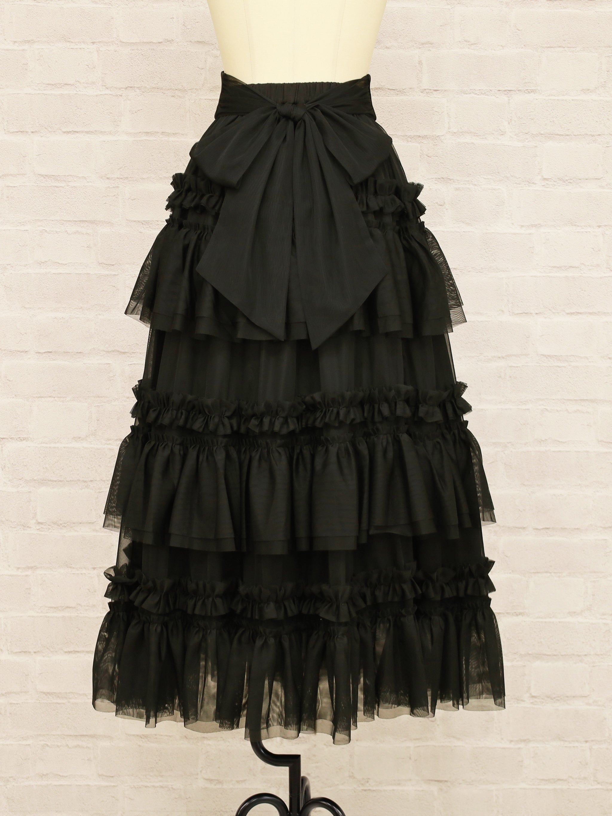 アウトレットセール対象】チュールティアードロングスカート – Amavel