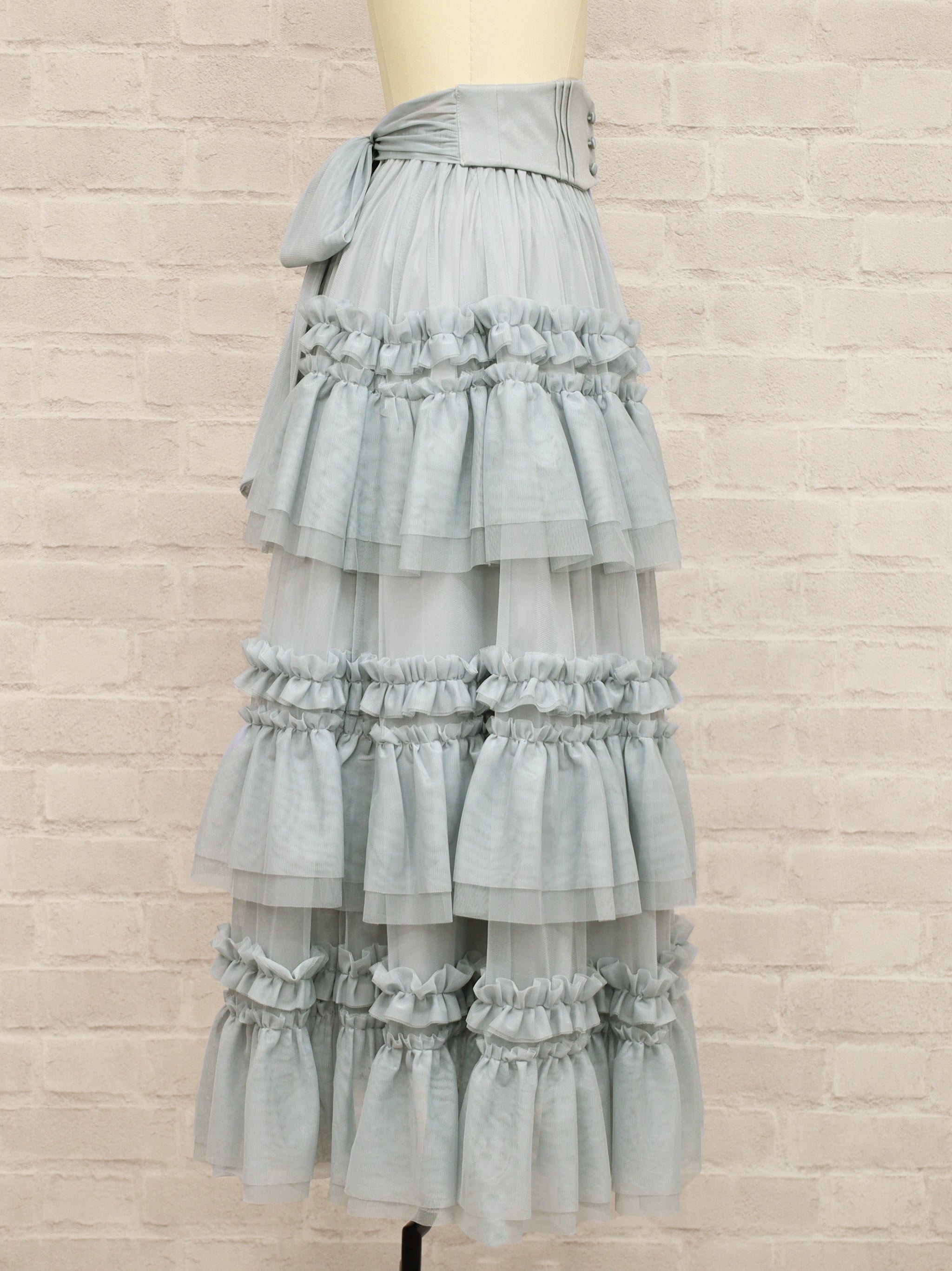 チュールティアードロングスカート – Amavel（アマベル）公式サイト