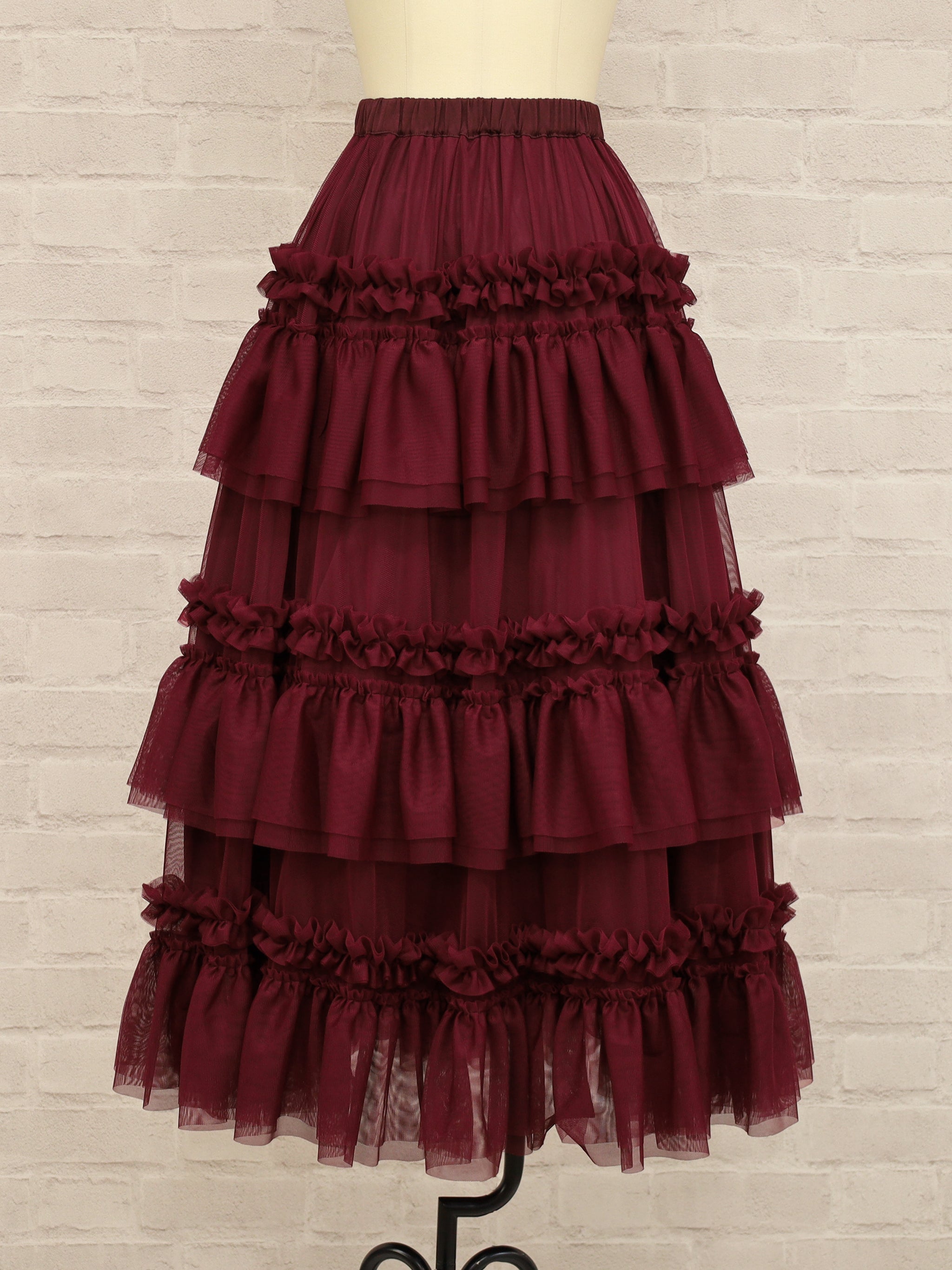 アウトレットセール対象】チュールティアードロングスカート – Amavel