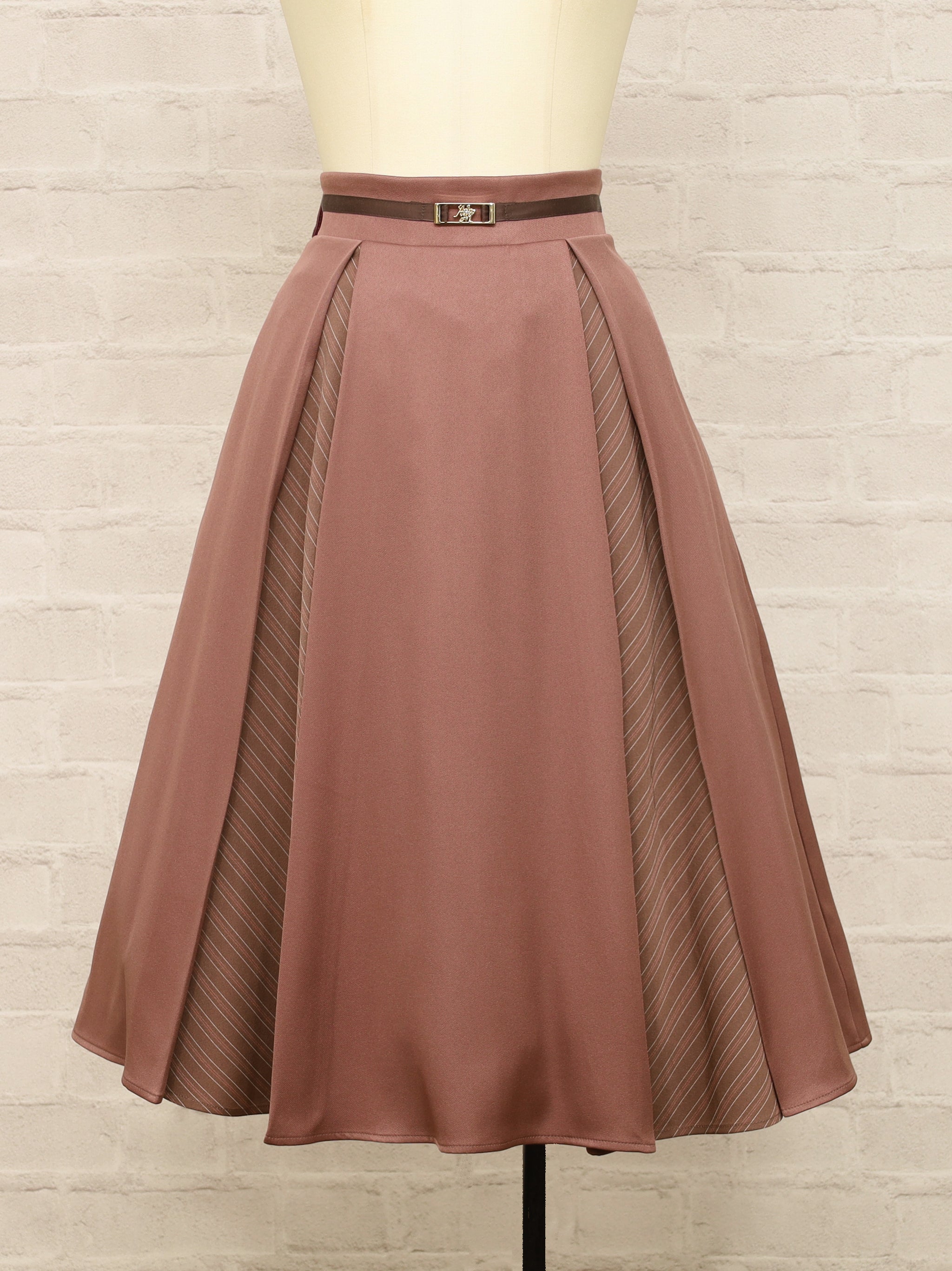 マチ切替ストライプミドル丈スカート ピンク（Pink） FREE ｜Amavel（アマベル）公式サイト