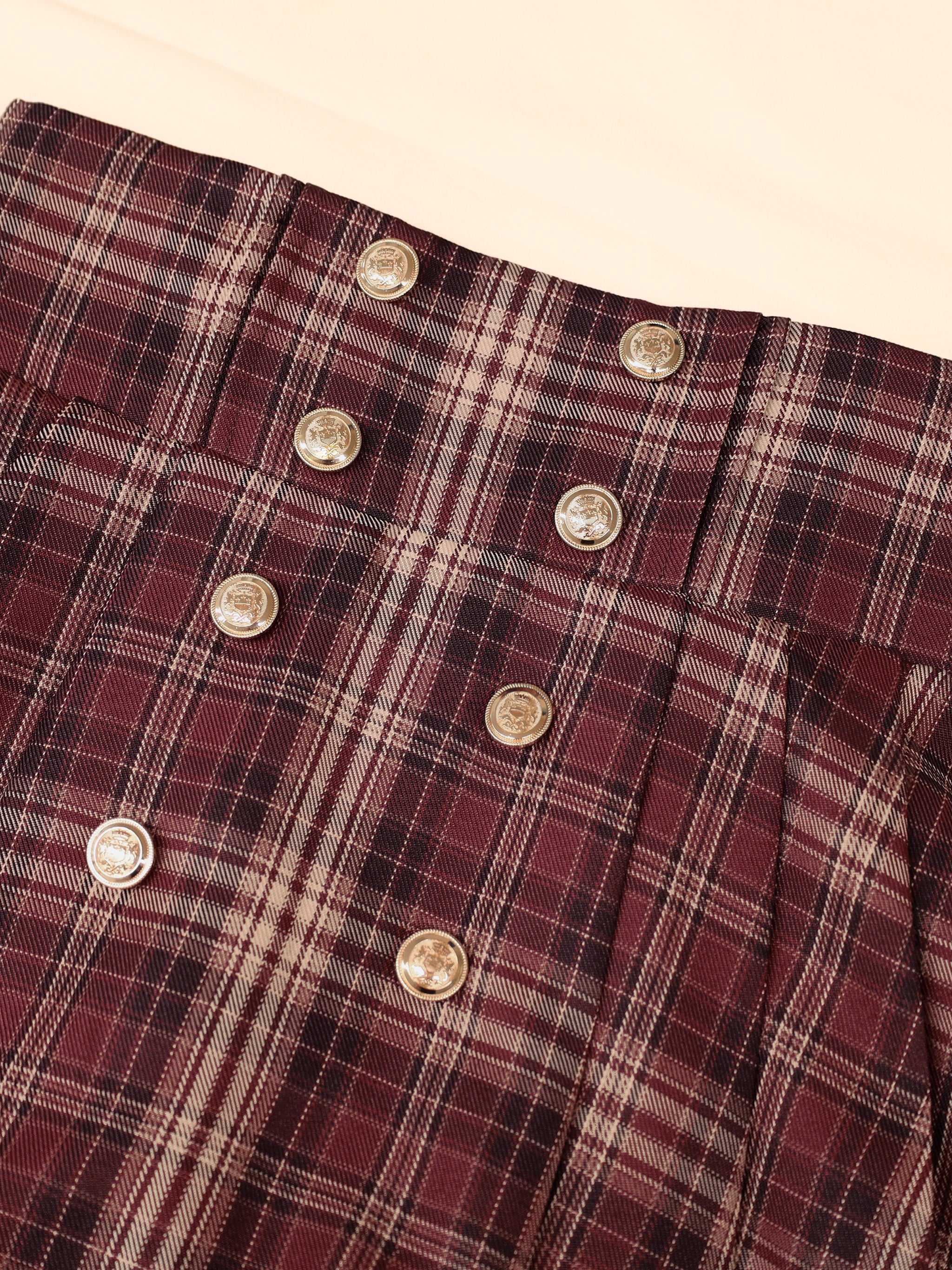 Nostalgic Check サイドプリーツマリンスカパン ｜Amavel（アマベル）公式サイト