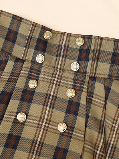 Nostalgic Check サイドプリーツマリンスカパン ｜Amavel（アマベル）公式サイト