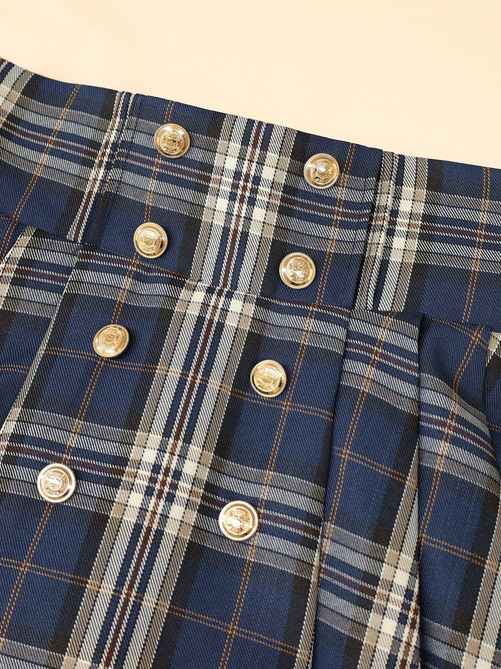 Nostalgic Check サイドプリーツマリンスカパン ｜Amavel（アマベル）公式サイト