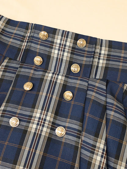 Nostalgic Check サイドプリーツマリンスカパン ｜Amavel（アマベル）公式サイト