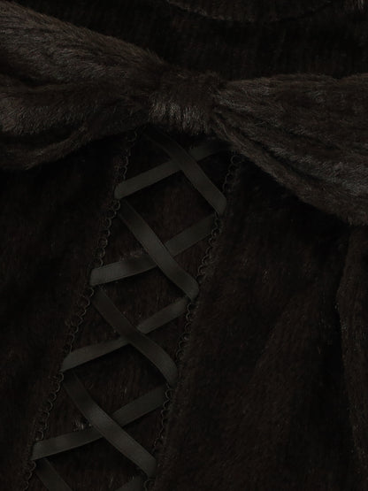 オープンショルダーリボンニットトップス ｜Amavel（アマベル）公式サイト