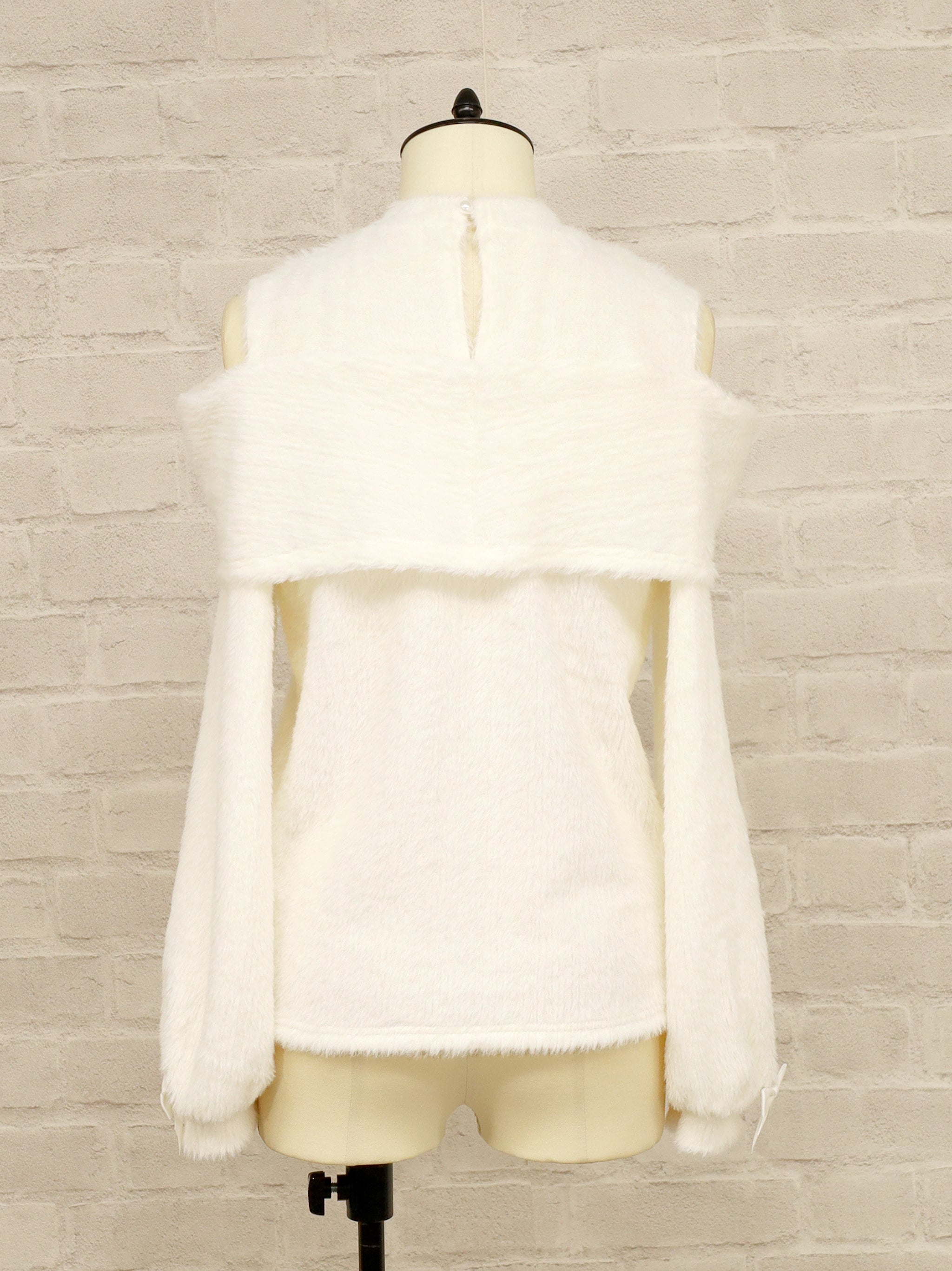 オープンショルダーリボンニットトップス ｜Amavel（アマベル）公式サイト