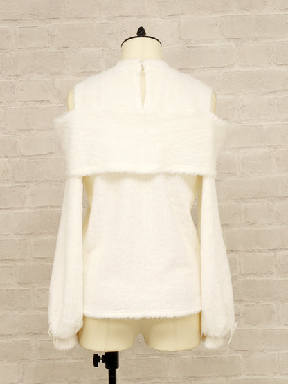 オープンショルダーリボンニットトップス ｜Amavel（アマベル）公式サイト