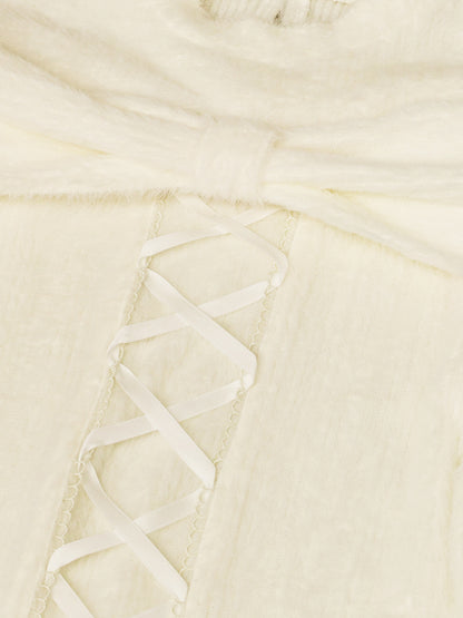 オープンショルダーリボンニットトップス ｜Amavel（アマベル）公式サイト