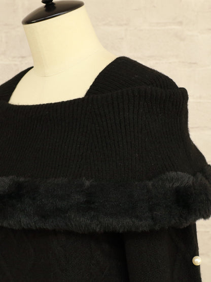 ファーケープオフショルニット ｜Amavel（アマベル）公式サイト