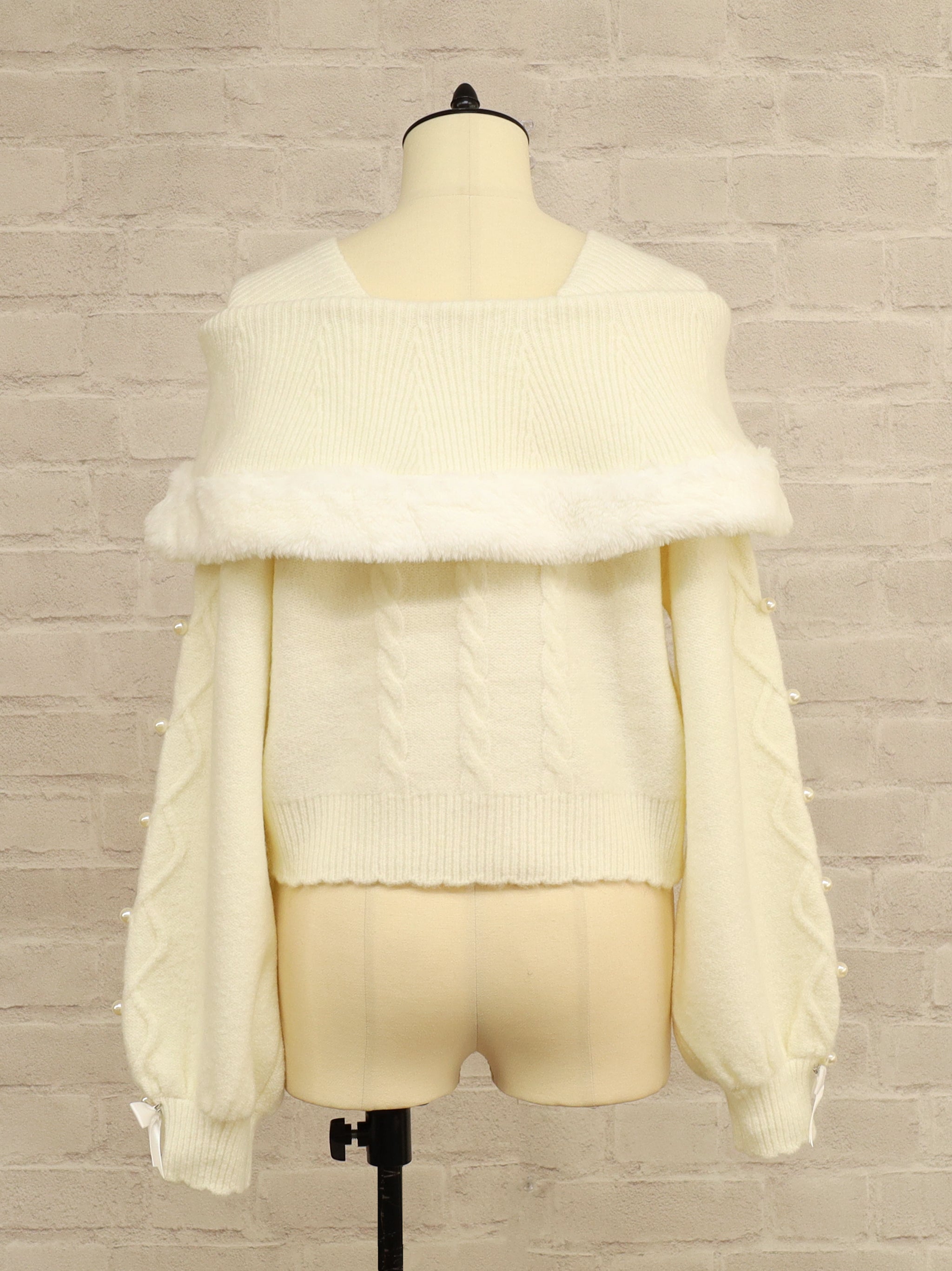 ファーケープオフショルニット ｜Amavel（アマベル）公式サイト