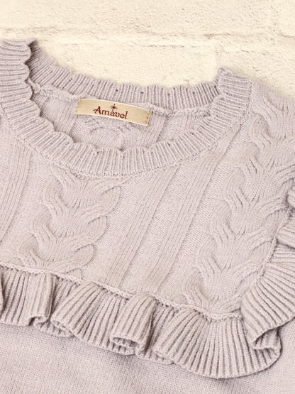 ヨークフリルニットトップス ｜Amavel（アマベル）公式サイト