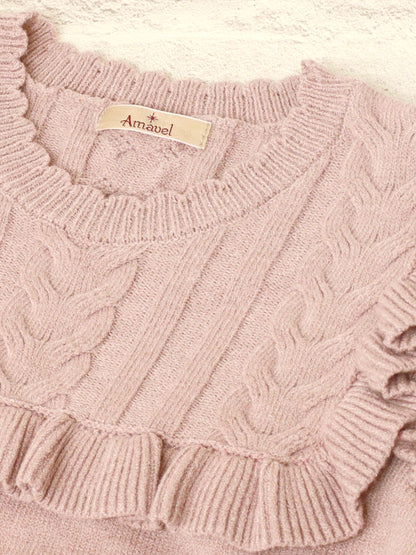 ヨークフリルニットトップス ｜Amavel（アマベル）公式サイト