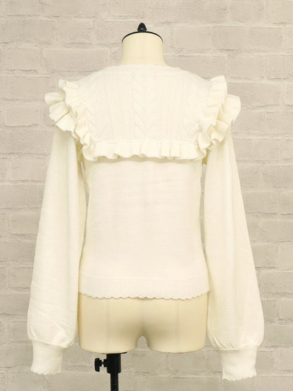 ヨークフリルニットトップス ｜Amavel（アマベル）公式サイト