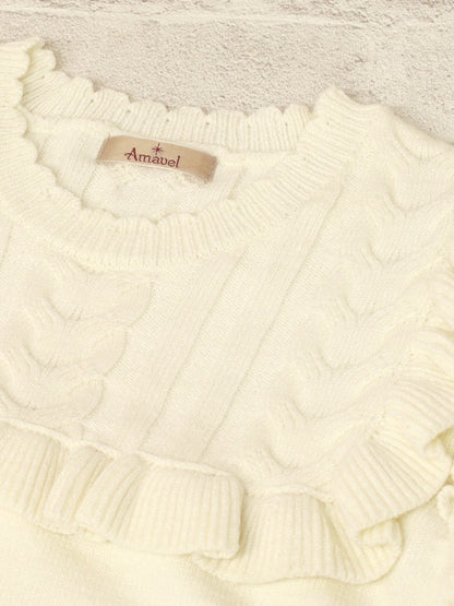 ヨークフリルニットトップス ｜Amavel（アマベル）公式サイト