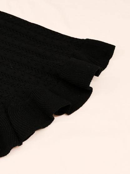 【アウトレットセール対象】ロマンティックレースすかし編みニットポンチョ ｜Amavel（アマベル）公式サイト