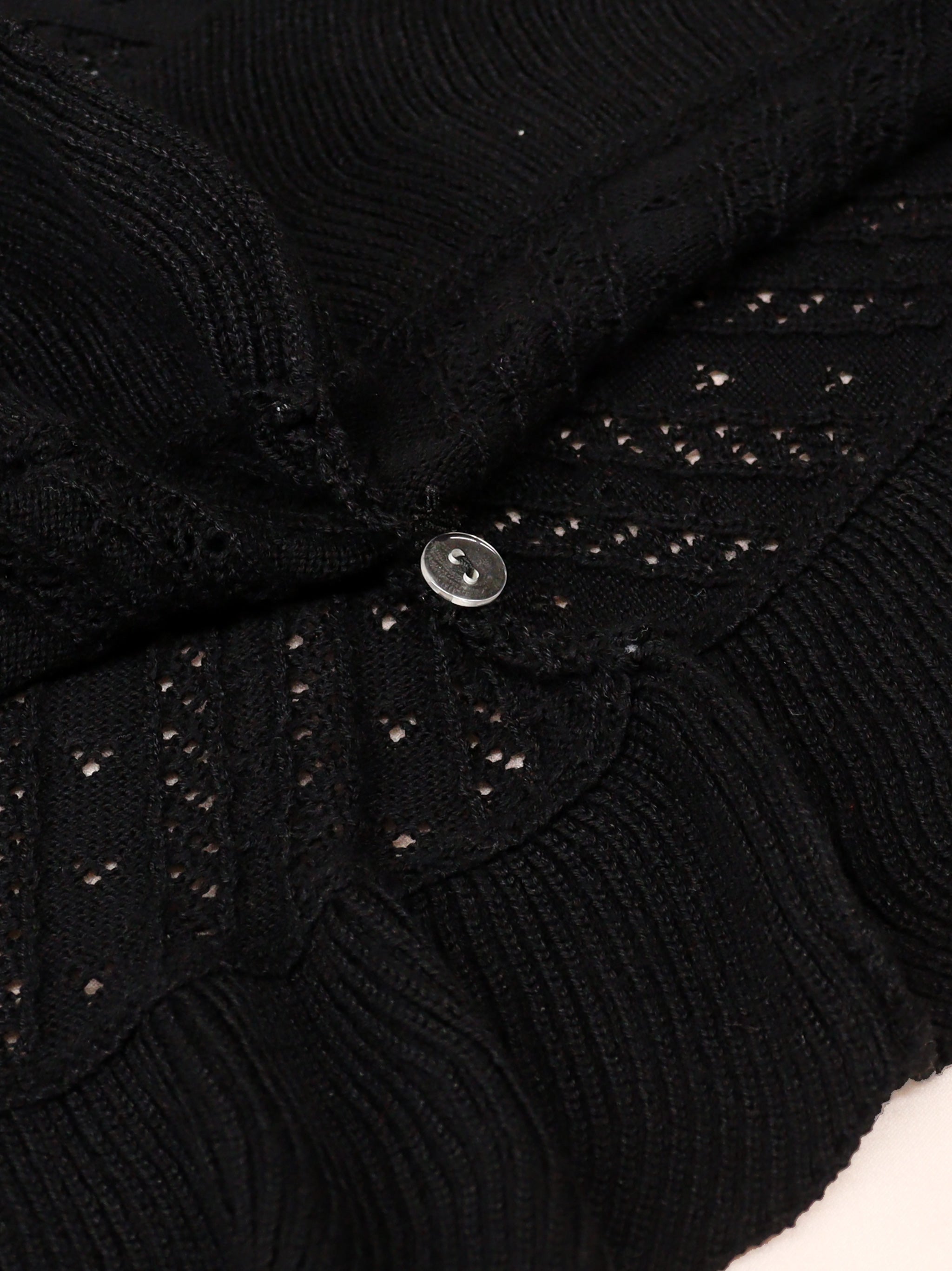 アウトレットセール対象】ロマンティックレースすかし編みニット