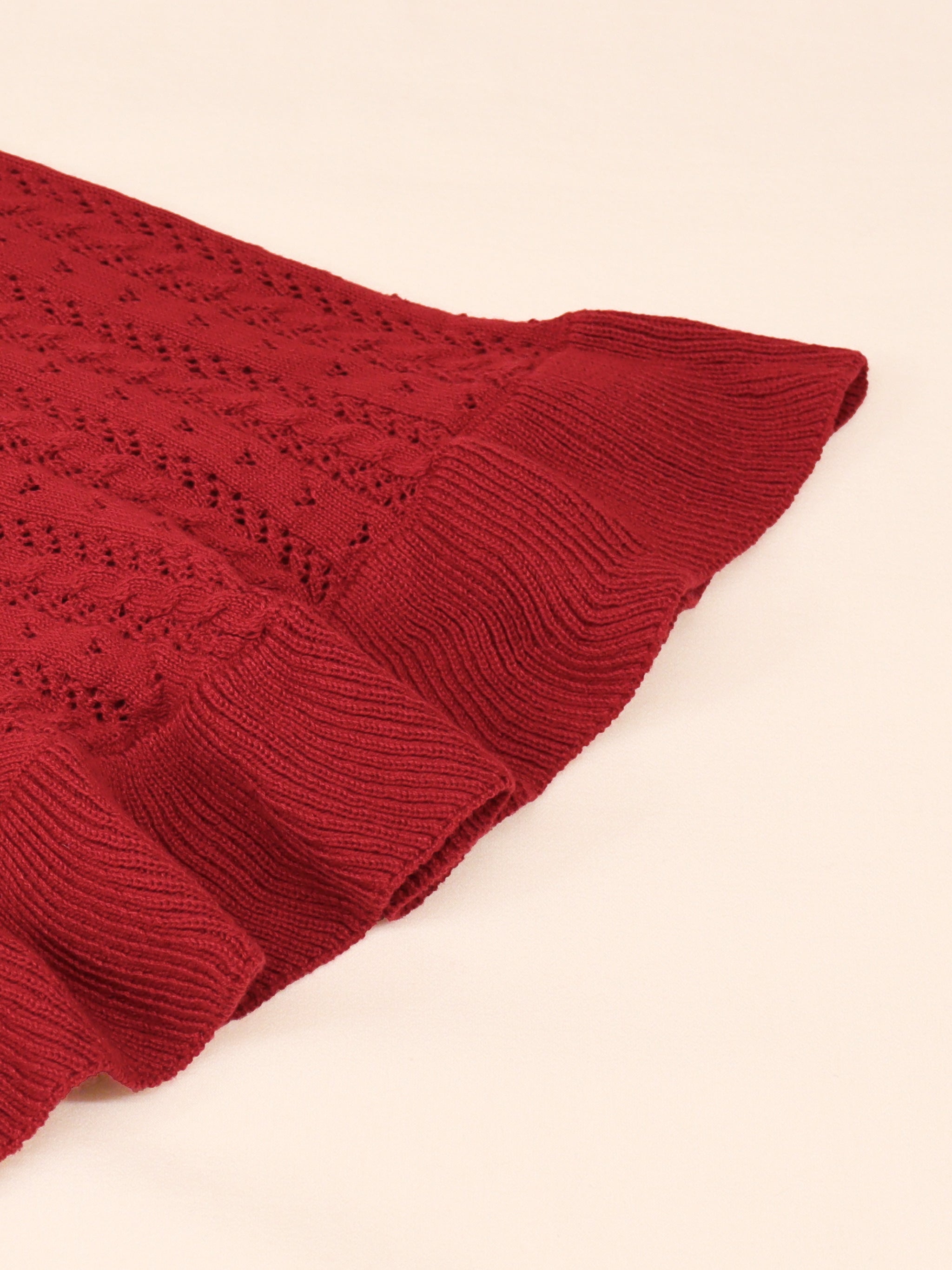 【アウトレットセール対象】ロマンティックレースすかし編みニットポンチョ ｜Amavel（アマベル）公式サイト