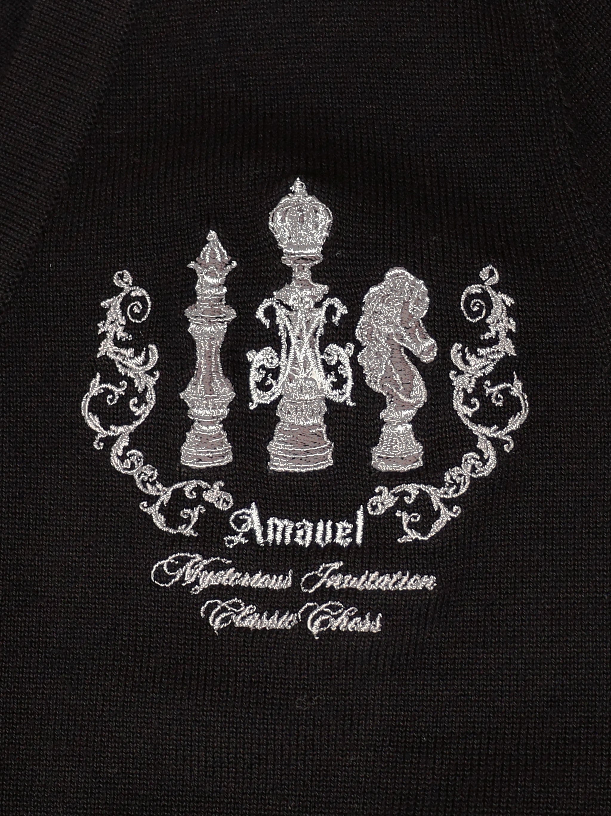 Royal checkmate Vネックカーディガン ｜Amavel（アマベル）公式サイト