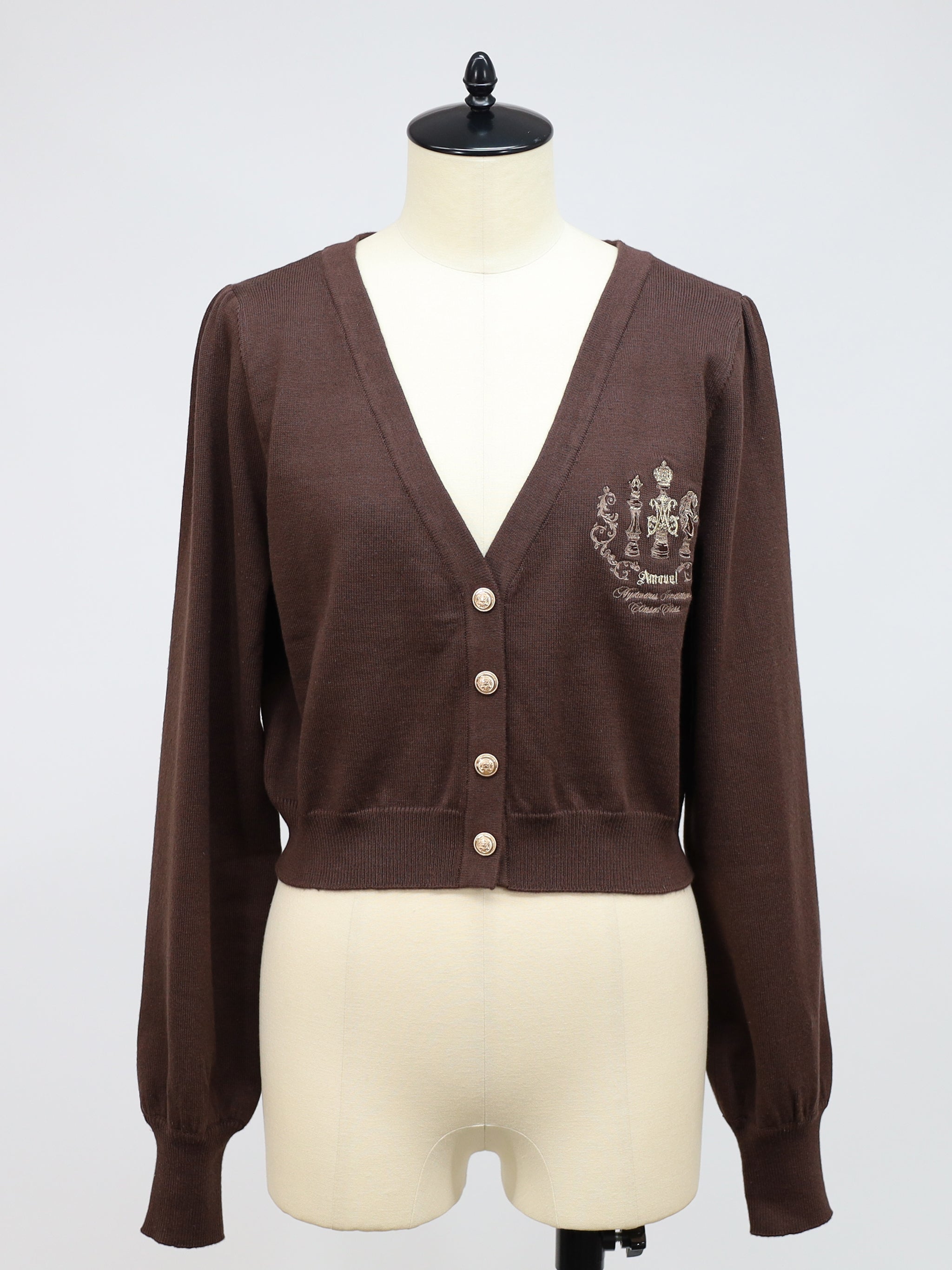 Royal checkmate Vネックカーディガン – Amavel（アマベル）公式サイト