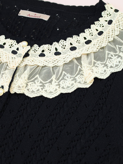 ロマンティックレースすかし編みカーディガン ｜Amavel（アマベル）公式サイト