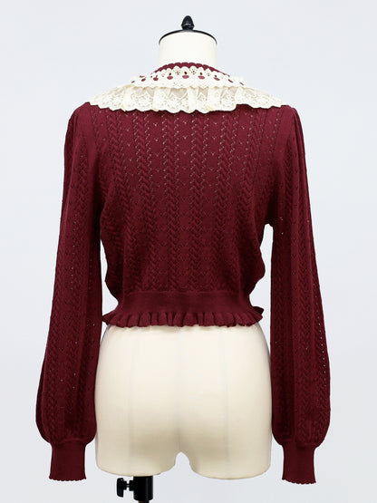 ロマンティックレースすかし編みカーディガン ｜Amavel（アマベル）公式サイト