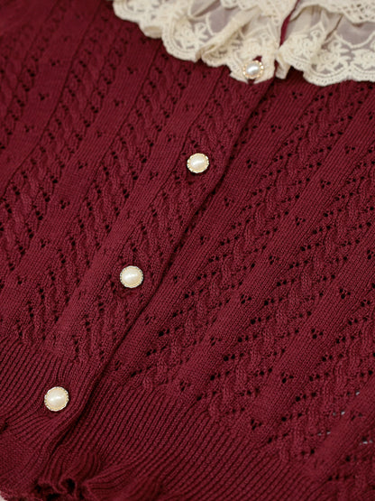 ロマンティックレースすかし編みカーディガン ｜Amavel（アマベル）公式サイト