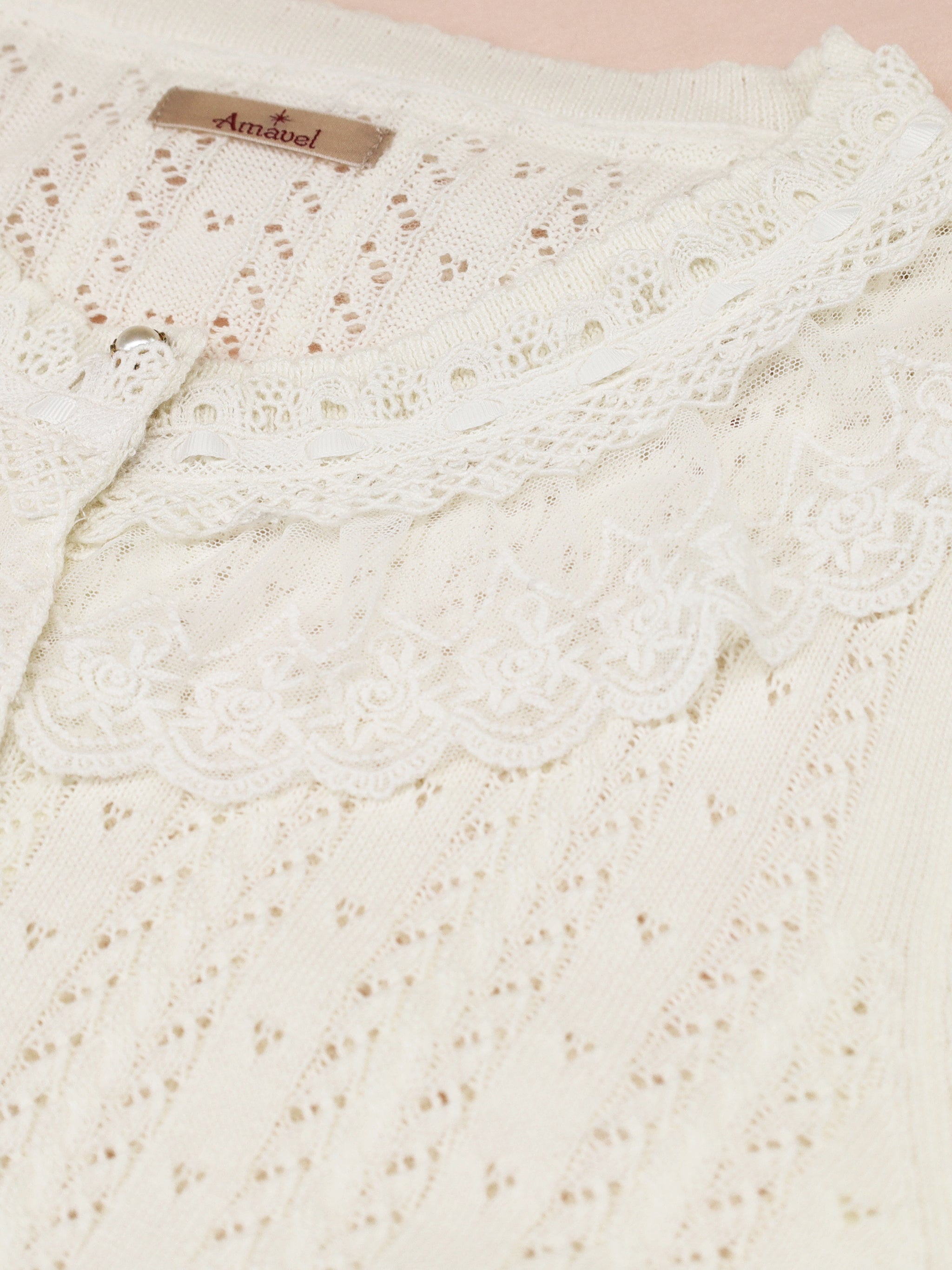 ロマンティックレースすかし編みカーディガン ｜Amavel（アマベル）公式サイト